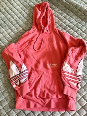 adidas Pink Trefoil Logo Hoodie